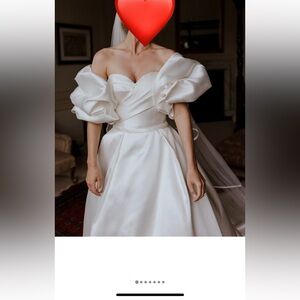 Pronovias Ixion Dress Mikado Silk Gown